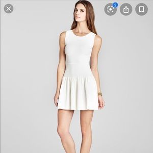 BCBGMAXAZRIA ASTRA DRESS- White/Gardenia Color XS